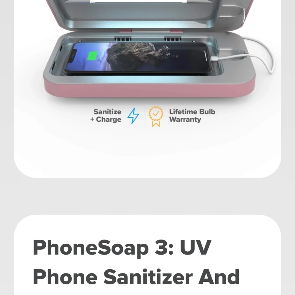 phone sanetizing light